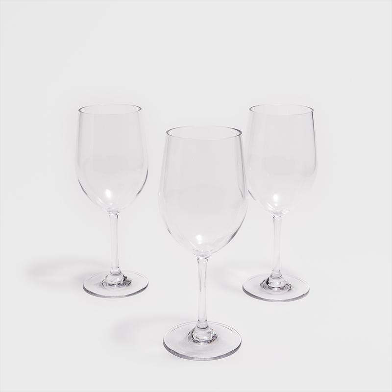 美式 經典原色 370ml 透明樹脂弧型 Tritan 白酒杯｜單品_3