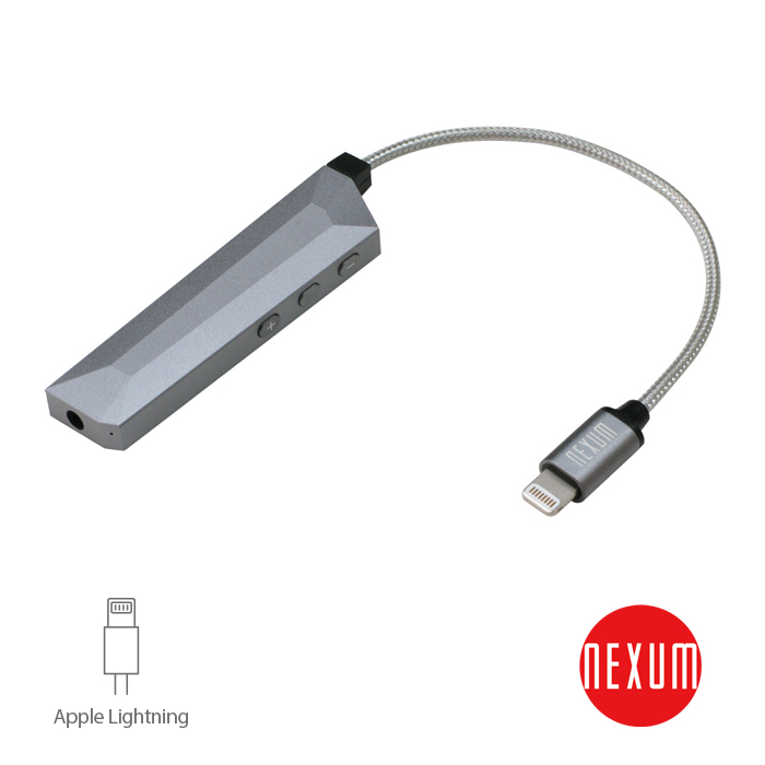 NEXUM AQUA iOS專用微型耳機擴大機  太空灰 (Lightning接頭)｜MusicShop_0