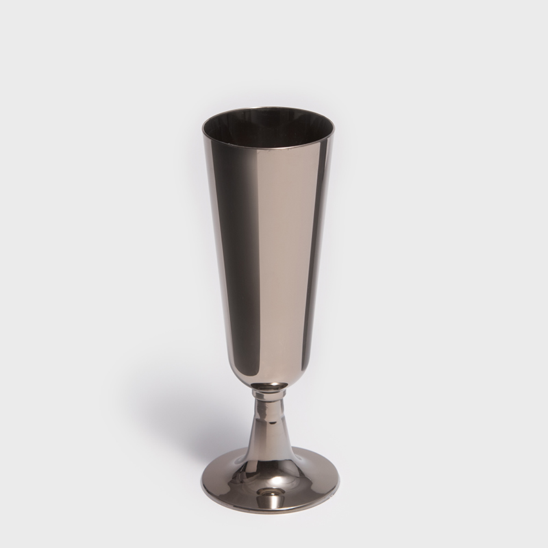 Urban 160ml Plated Plastic Cup | Black | 6-piece Set_0