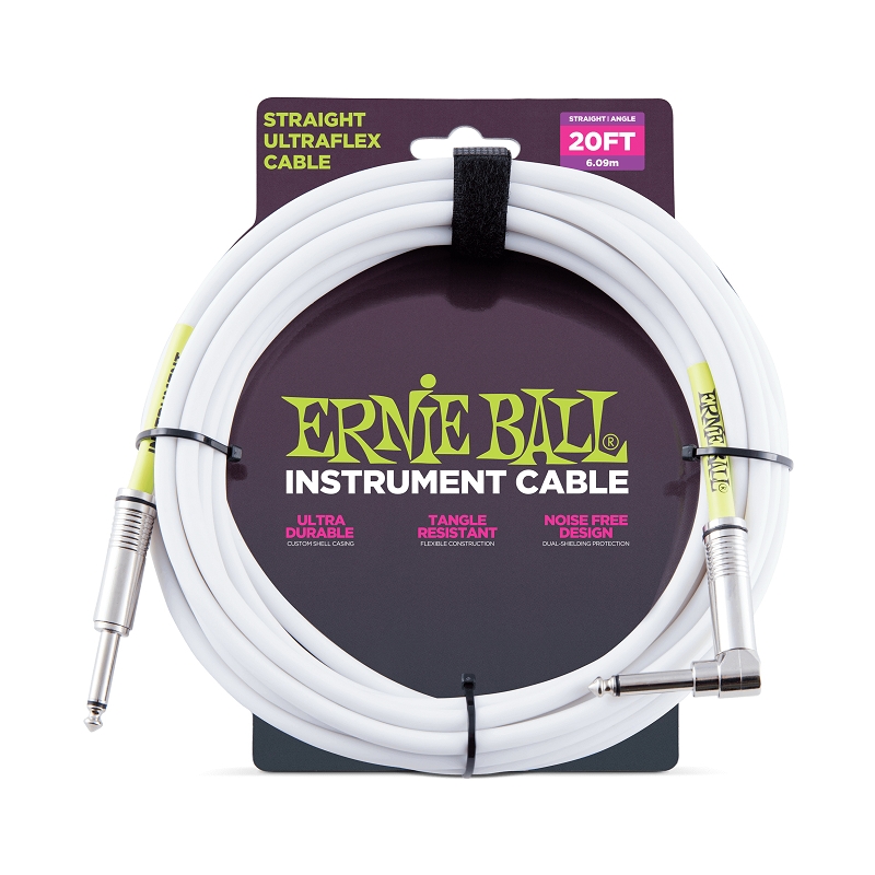 Ernie Ball ULTRAFLEX 樂器導線 6047｜一直頭一L頭  6公尺｜MusicShop_0