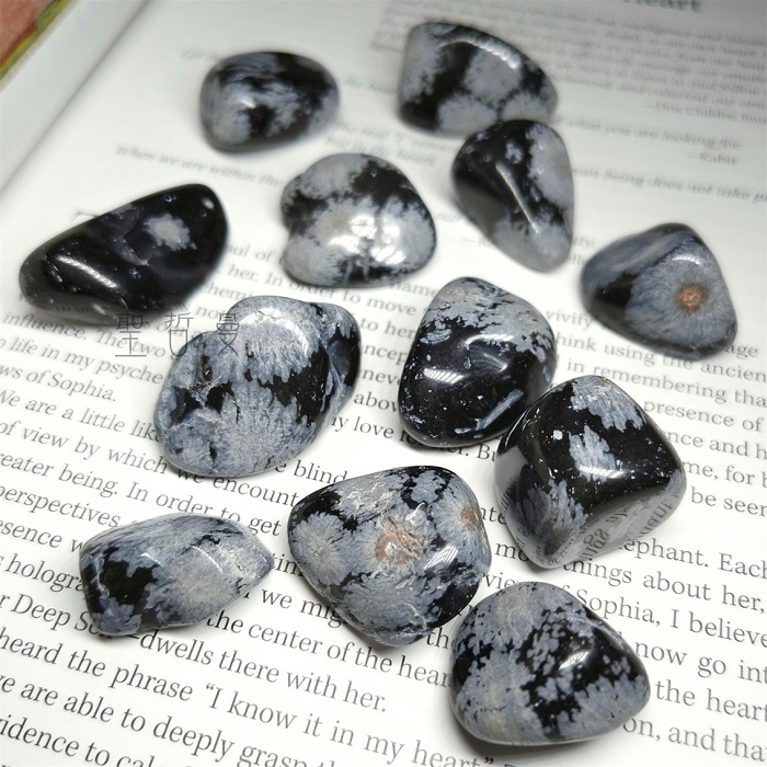 雪花黑曜石滾石 Snowflake Obsidian ~平衡、淨化和穩定人的心智、身體與氣場_2