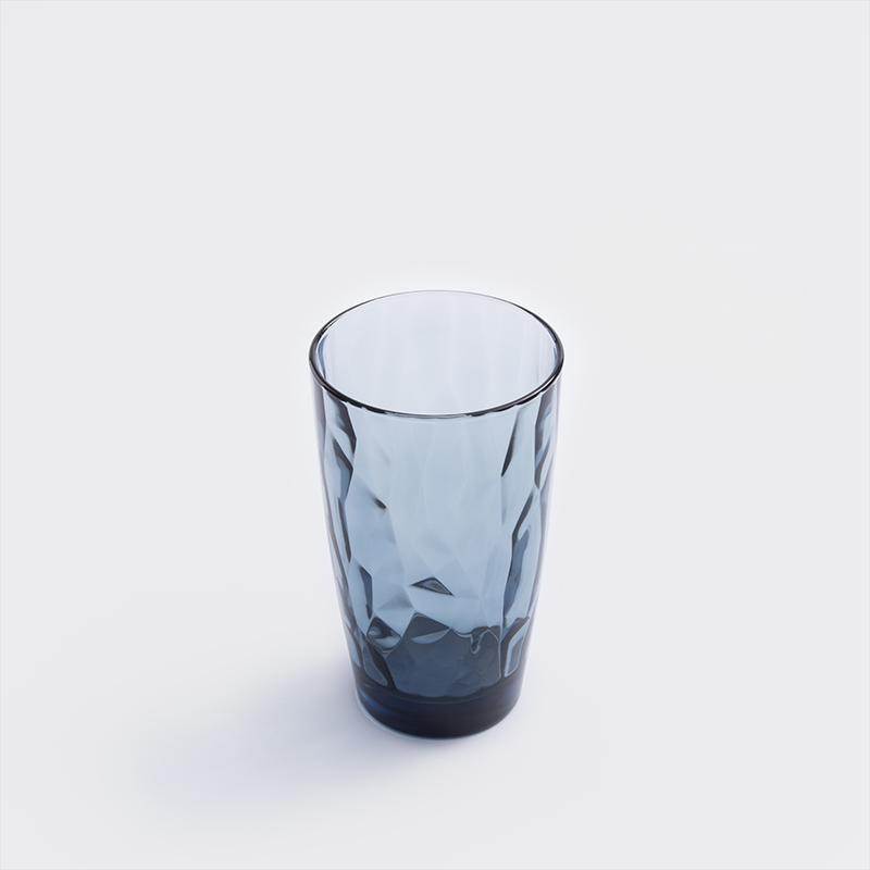 Bormioli Rocco 冰酷鑽面 470ml 壓花玻璃水杯｜淺靛藍｜單品_1