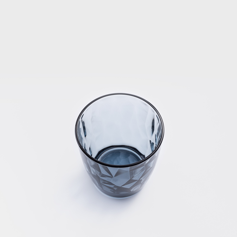 Bormioli Rocco 冰酷鑽面 390ml 壓花玻璃水杯｜淺靛藍｜單品_1