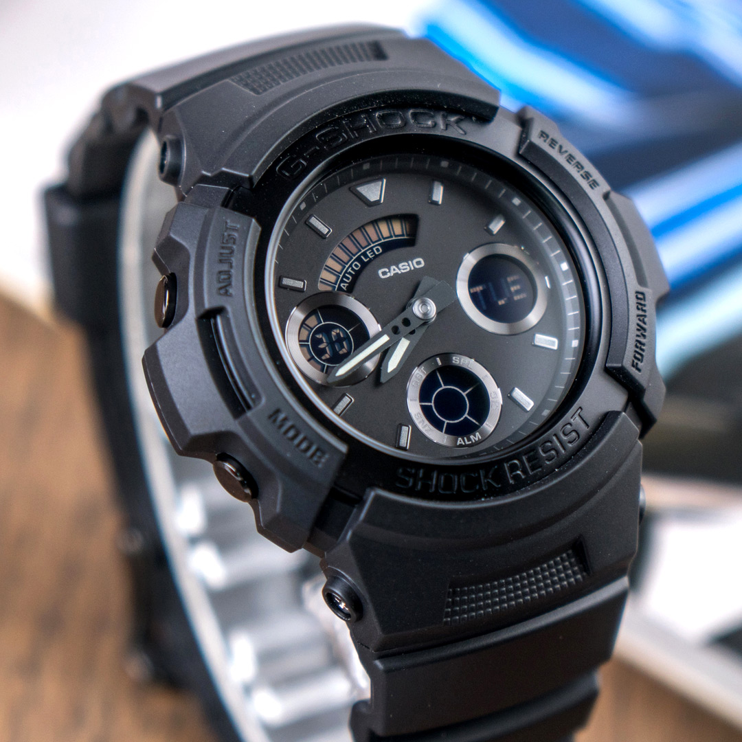 熱銷推薦 G Shock Aw 591bb 1a 人氣潮流指針數位雙顯橡膠腕錶 黑aw 591bb 1adr 手錶熱賣中 小偉日系