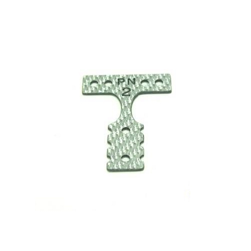 PN-MR3012S PN Racing Mini-Z MR03 MM Silver Carbon T-Plate #2_0