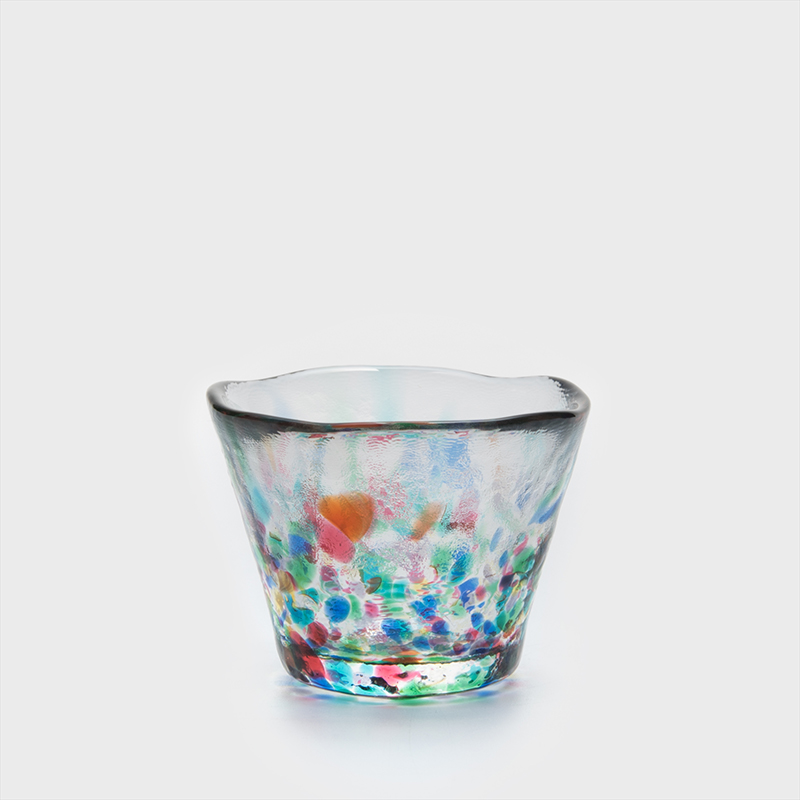 津輕 日製手作 50ml 玻璃清酒杯│彩雪│單品_0