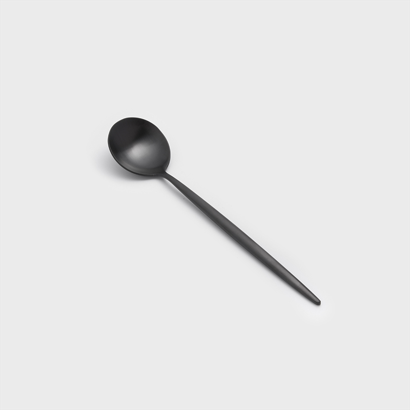 葡式 設計風潮 22.4cm 不銹鋼主餐匙│霧黑│單品_1