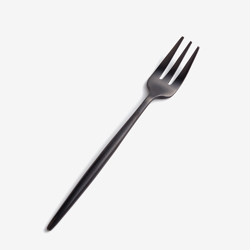 葡式 設計風潮 13.5cm 不銹鋼小叉│霧黑│單品_0