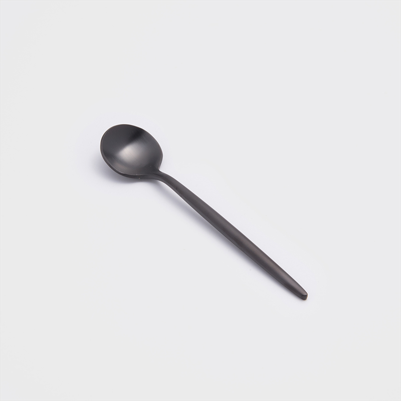 葡式 設計風潮 13cm 不銹鋼小匙│霧黑│單品_1
