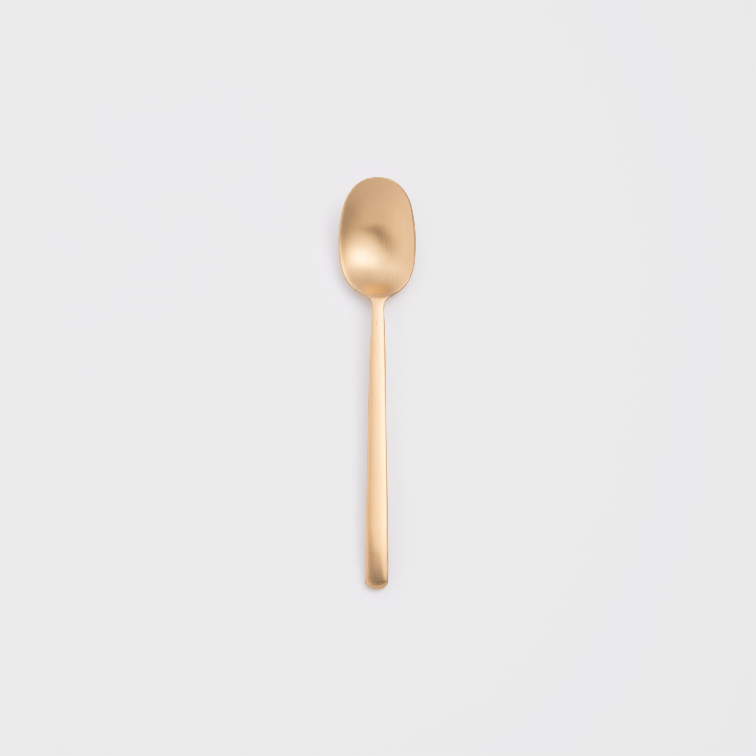 歐式 簡約潮流 13.4cm 不銹鋼小匙│霧金│單品_0