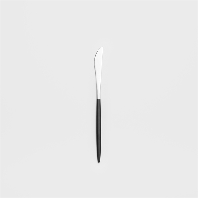 葡式 設計風潮 22.4cm 不銹鋼主餐刀│黑銀│單品_0