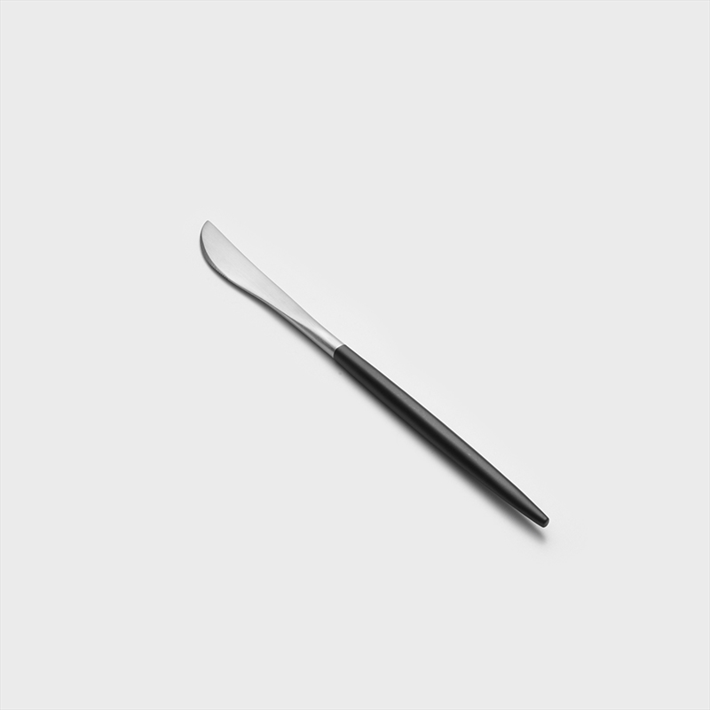 葡式 設計風潮 22.4cm 不銹鋼主餐刀│黑銀│單品_1