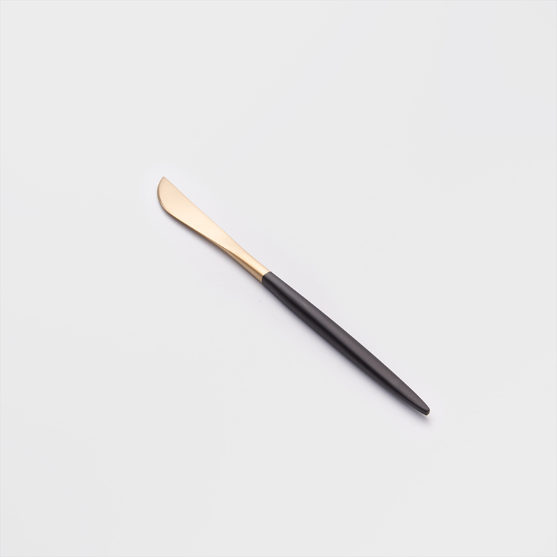 葡式 設計風潮 22.4cm 不銹鋼主餐刀│黑金│單品_1