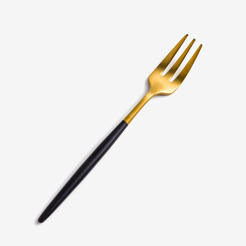 葡式 設計風潮 13.5cm 不銹鋼小叉│黑金│單品_0