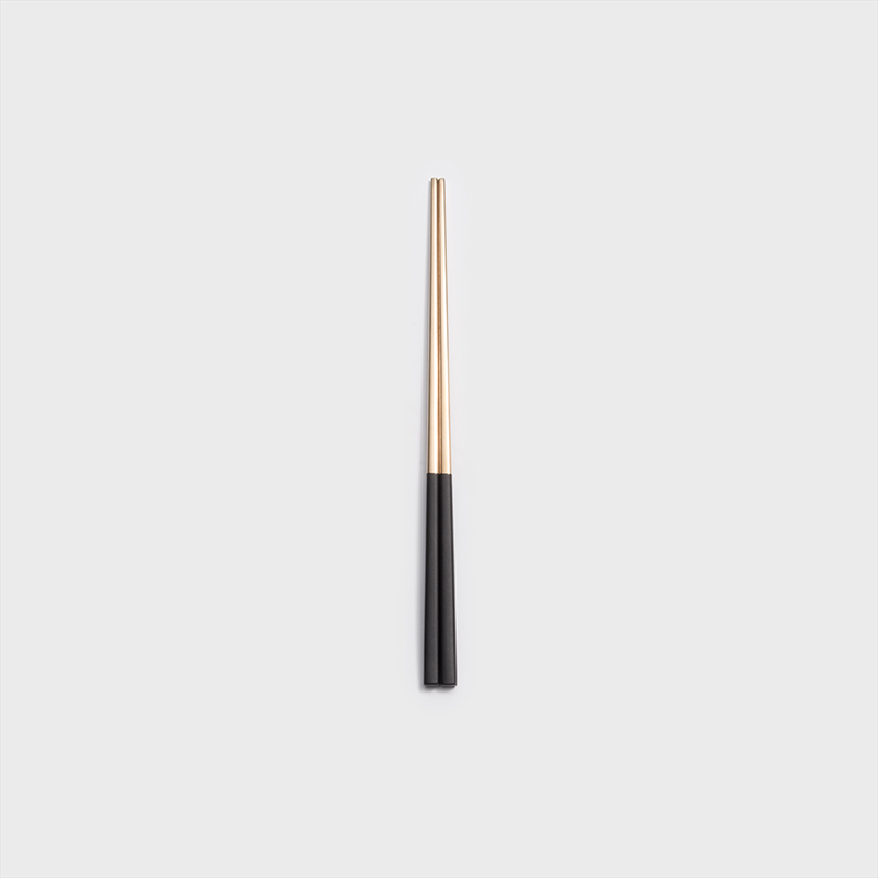 葡式 設計風潮 23.5cm 不銹鋼筷│黑金│單品_0