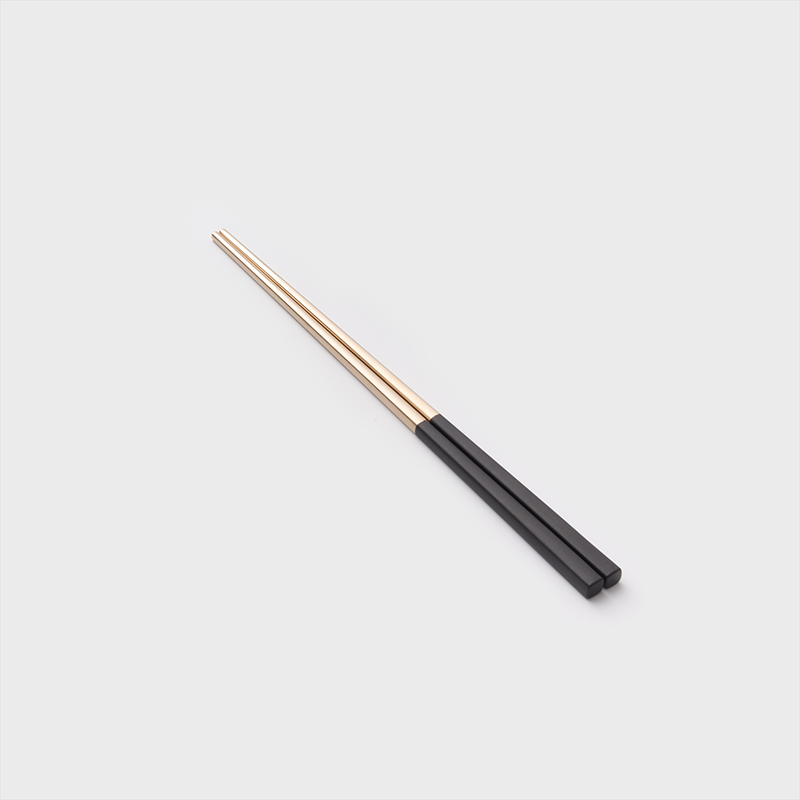 葡式 設計風潮 23.5cm 不銹鋼筷│黑金│單品_1