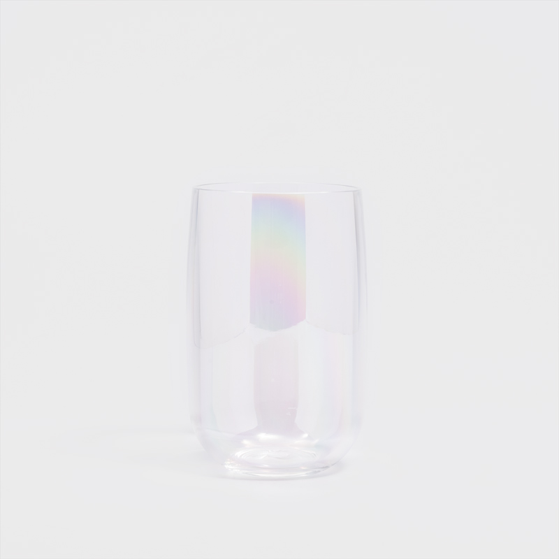 美式 絢彩工藝 400ml 摔不破絢彩泡泡樹脂弧型杯｜單品 WS_0