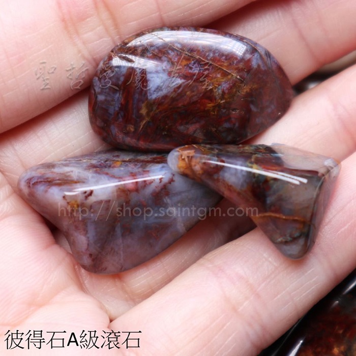 彼得石A級滾石 藍虎眼/鷹眼石/隼眼石/風暴石 ~助您勇敢面對困難、能平衡脈輪能量令人充滿活力、潛能開發_1