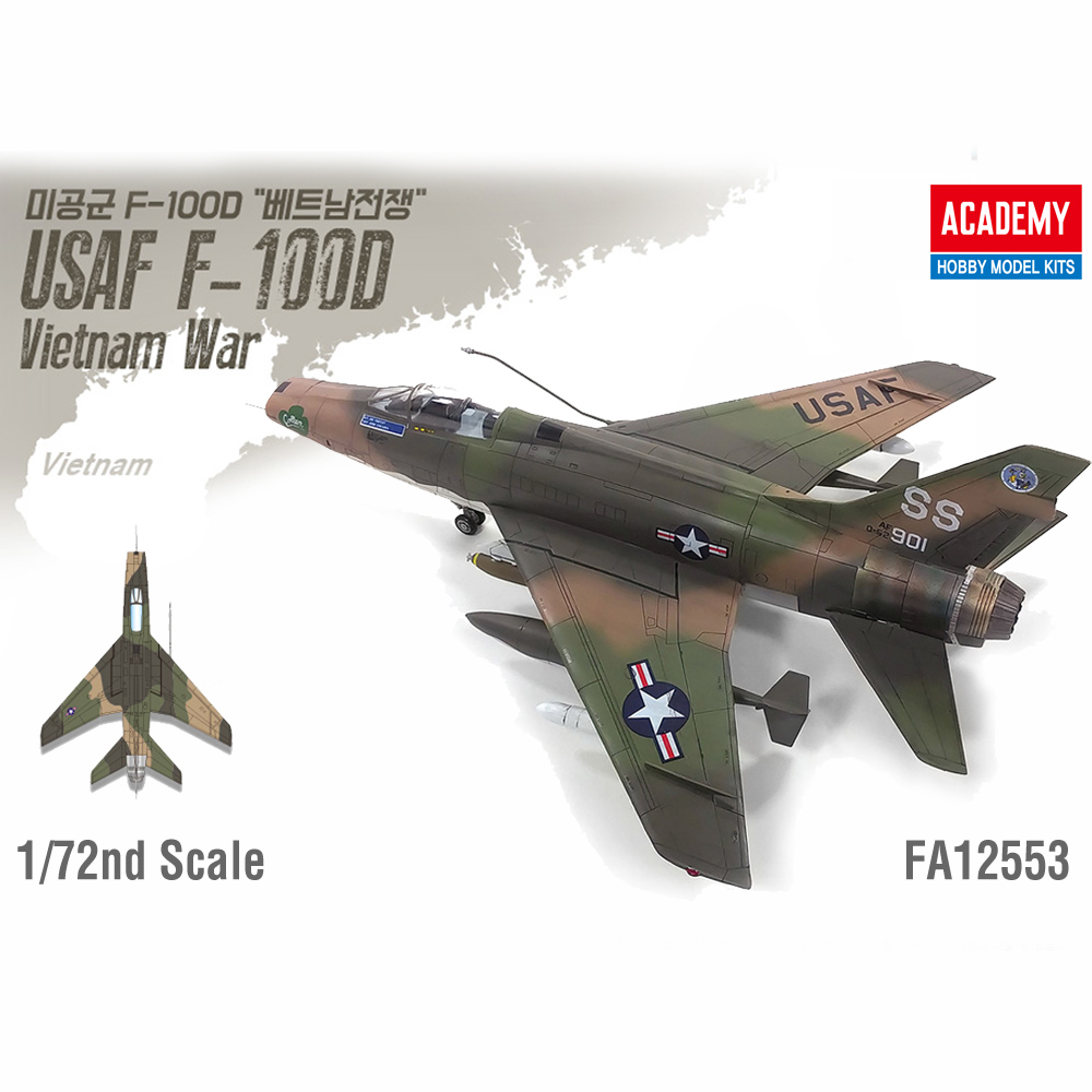 FA12553  1/72 USAF F-100D Vietnam War ver._0