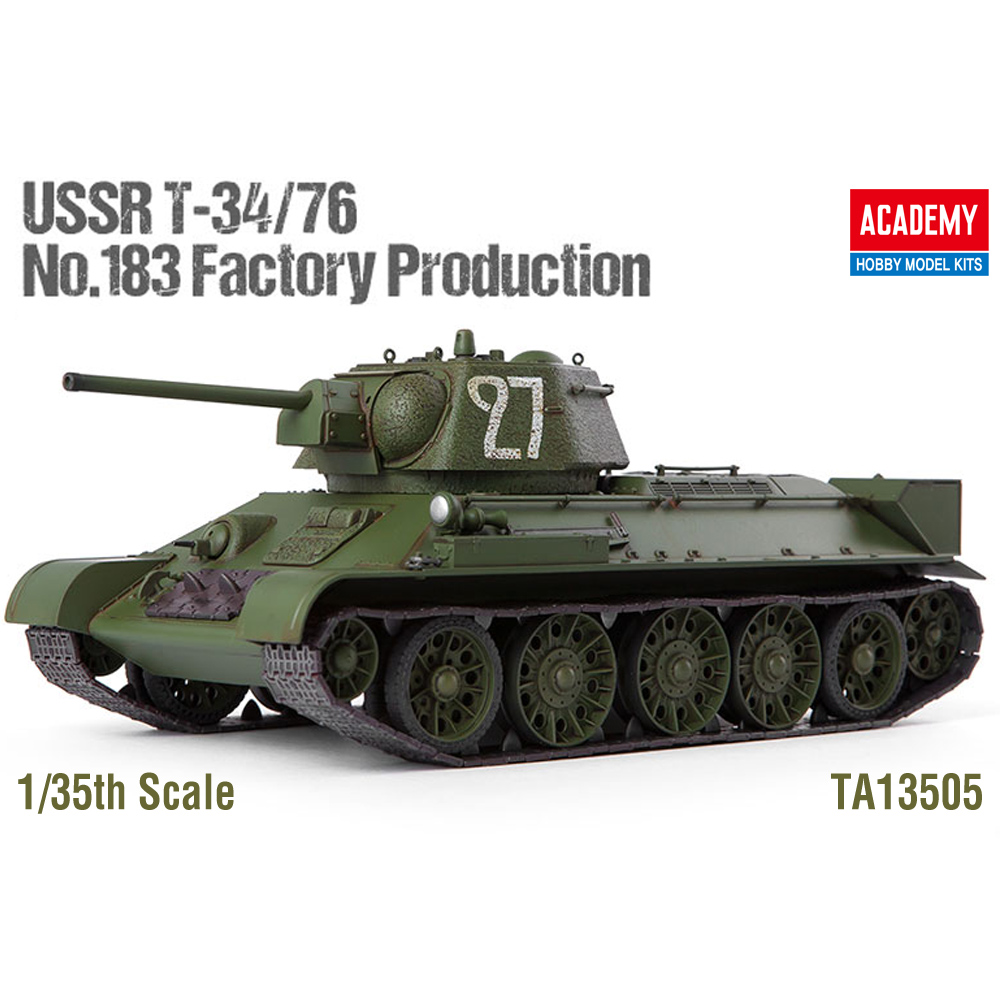 TA13505  1/35  USSR T-34/76 ＂No.183 Factory Production＂_0