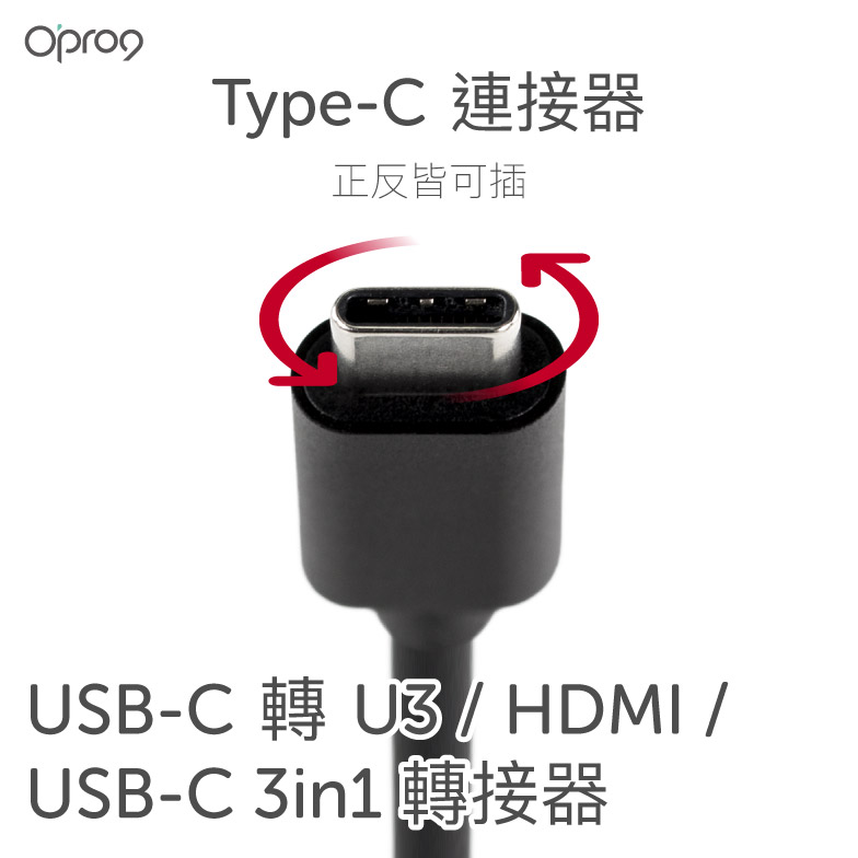 Opro9 USB-C轉HDMI/USB-C/USB3.0轉接器_6