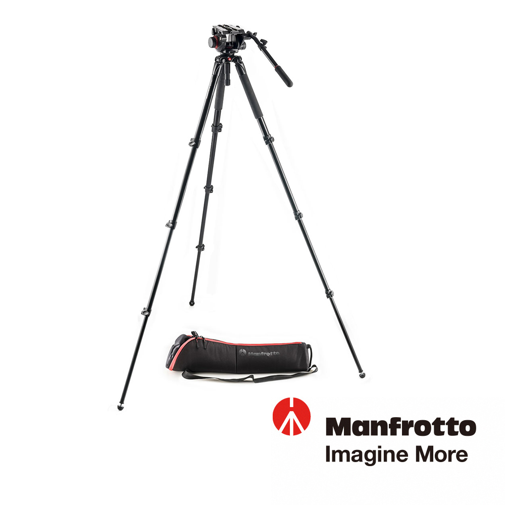 【Manfrotto】曼富圖 專業鎂鋁合金 錄影腳架套組 MVK504AQ 公司貨_0