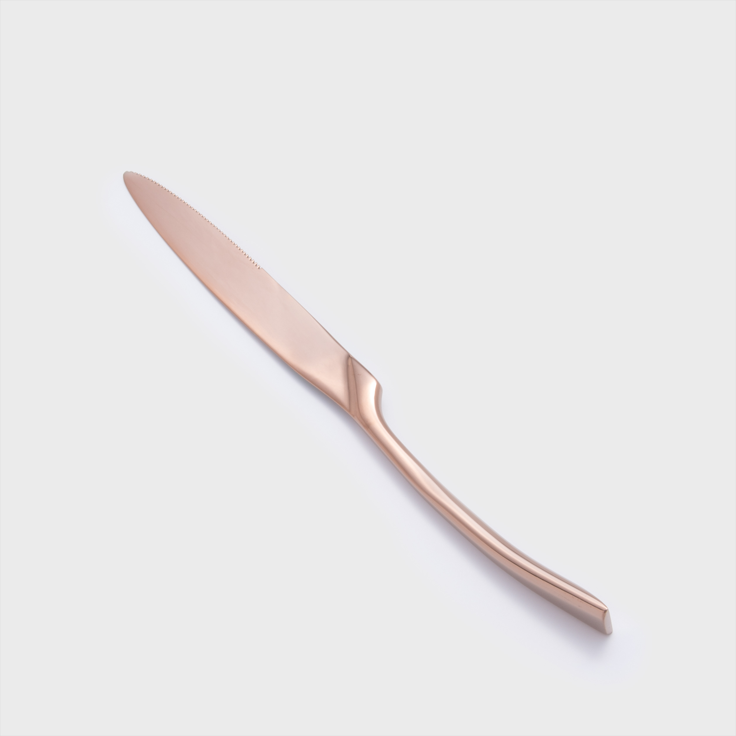 歐式 宮廷流金 25cm 不銹鋼主餐刀│玫瑰亮金│單品_0