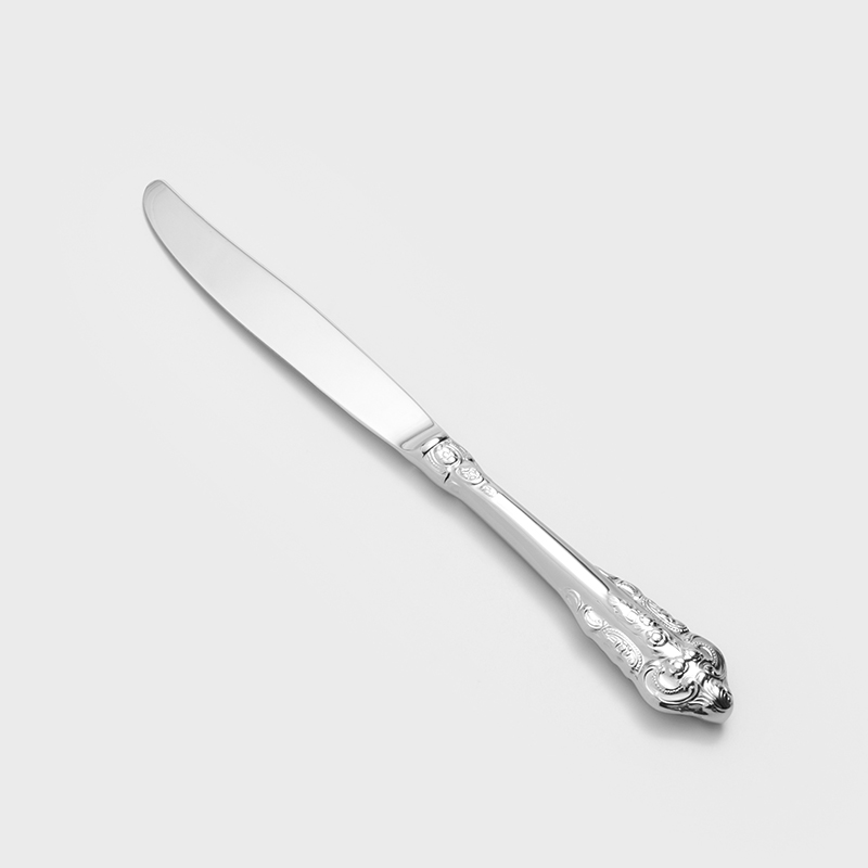 歐式 復古雕刻 24cm 不銹鋼主餐刀│閃銀│單品_0