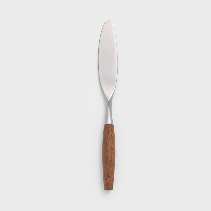 歐式 田園樸實 21.5cm 不銹鋼主餐刀│霧銀柚木│單品_0