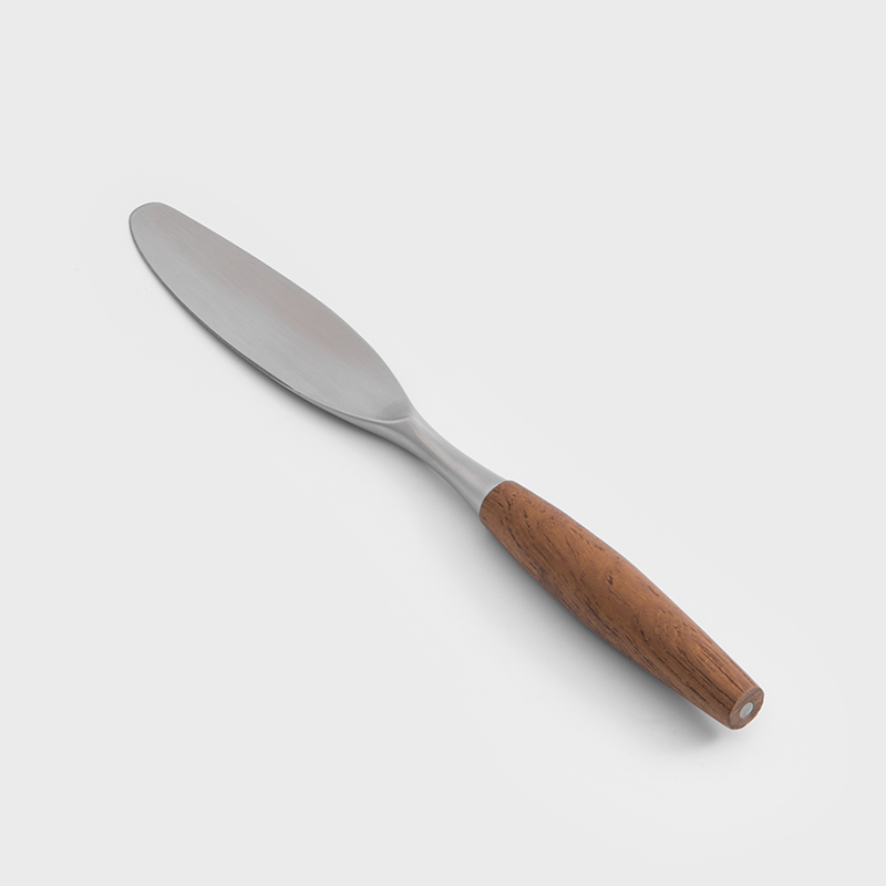 歐式 田園樸實 21.5cm 不銹鋼主餐刀│霧銀柚木│單品_1