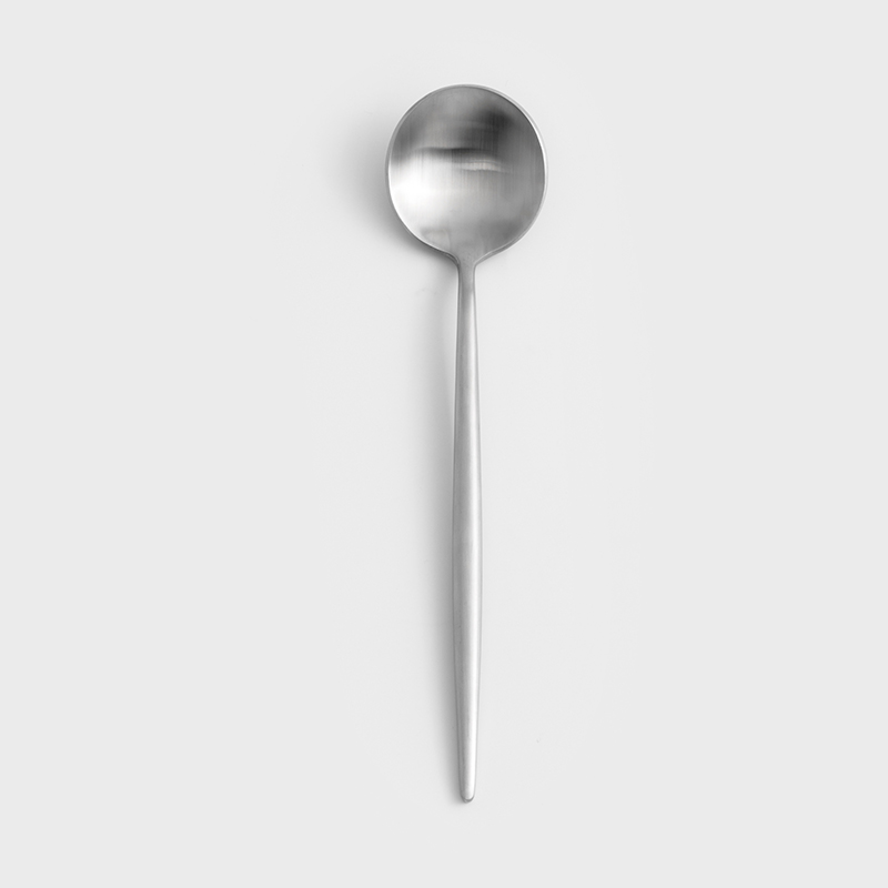 葡式 設計風潮 22cm 不銹鋼主餐匙│閃銀│單品_0
