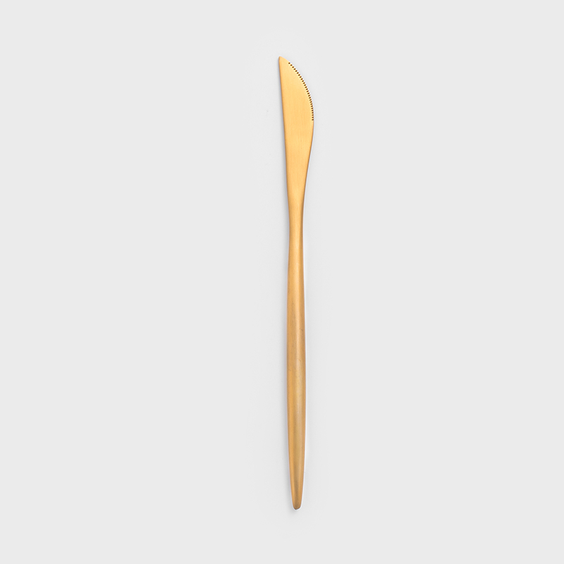 葡式 設計風潮 22.4cm 不銹鋼主餐刀│霧金│單品_0