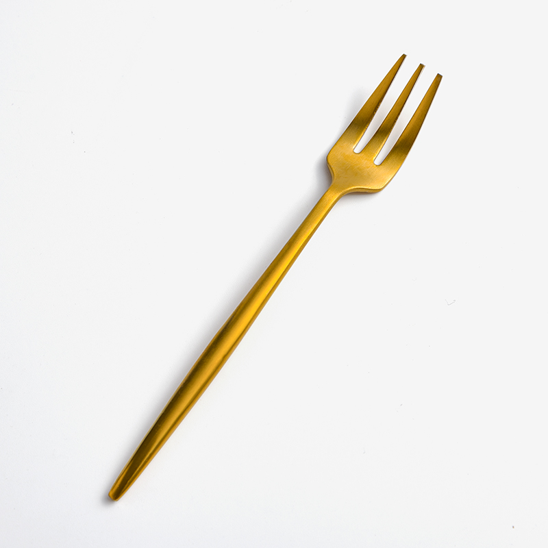 葡式 設計風潮 13.5cm 不銹鋼小叉│霧金│單品_0
