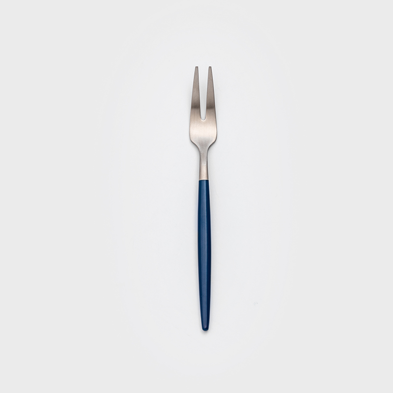 葡式 設計風潮 13.5cm 不銹鋼小叉│銀黛藍│單品_0