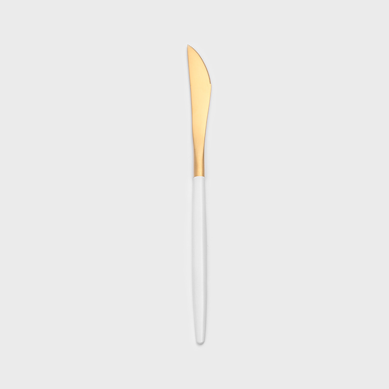 葡式 設計風潮 22.4cm 不銹鋼主餐刀│白金│單品_0