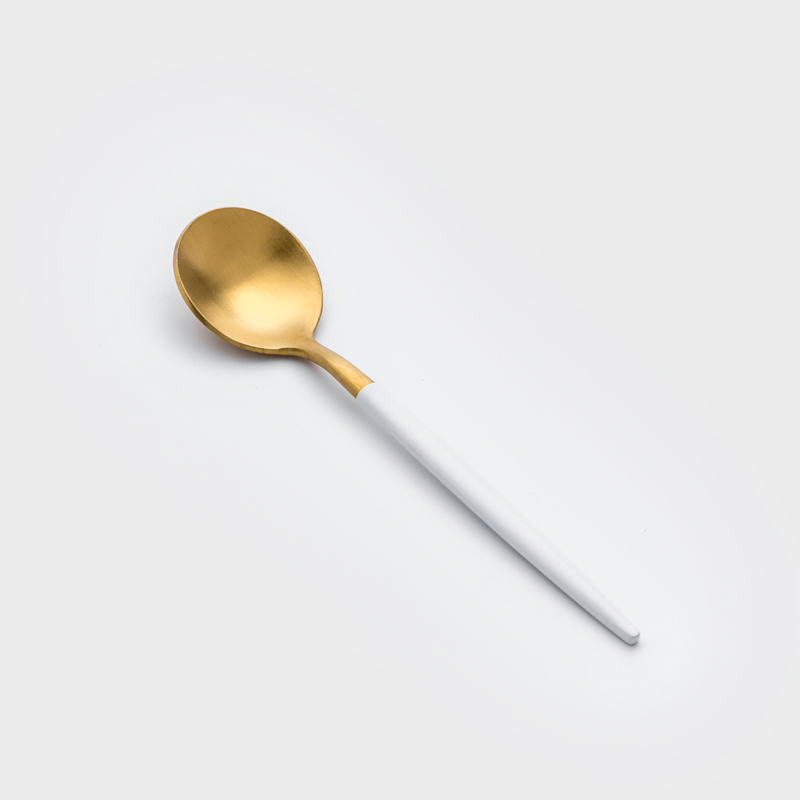 葡式 設計風潮 13cm 不銹鋼小匙│白金│單品_1