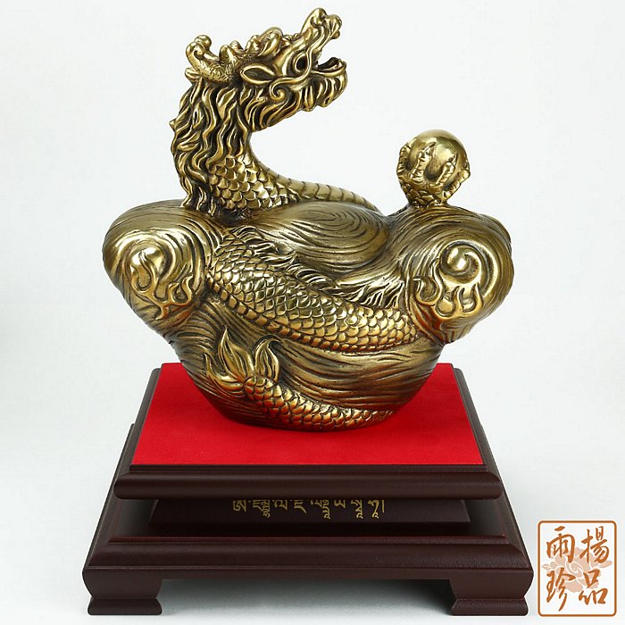 【限定優惠】雨揚珍品羅廣維大師至尊金龍鳳運財銅雕 (龍) (招財/居家擺件/風水格局/開運)_5