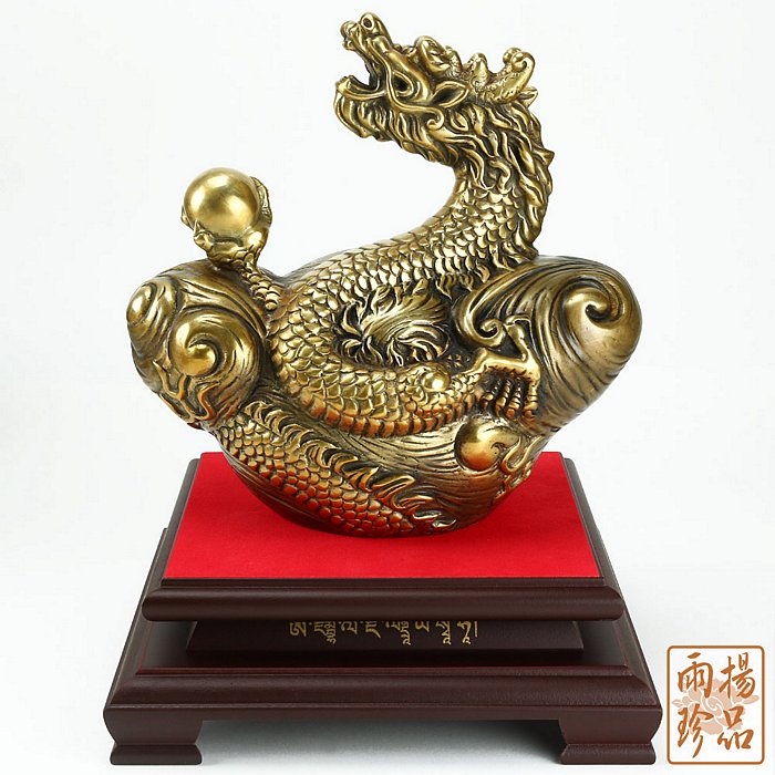 【限定優惠】雨揚珍品羅廣維大師至尊金龍鳳運財銅雕 (龍) (招財/居家擺件/風水格局/開運)_6