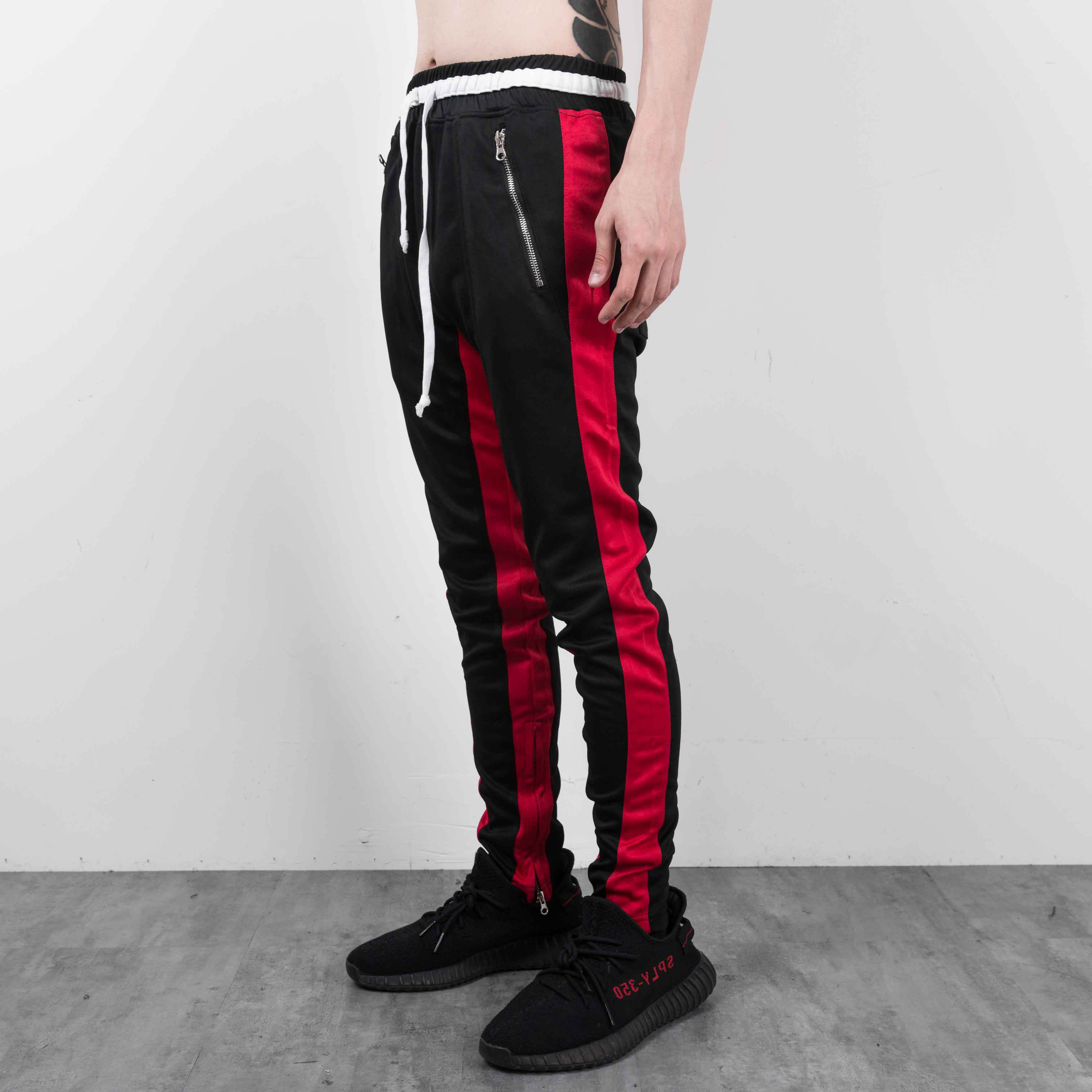 crysp denim track pants
