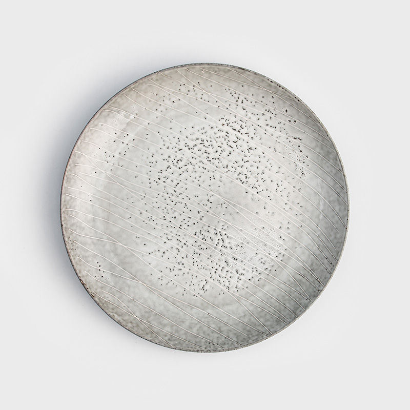 SPRING 27cm Ceramic Plate | Gray_0