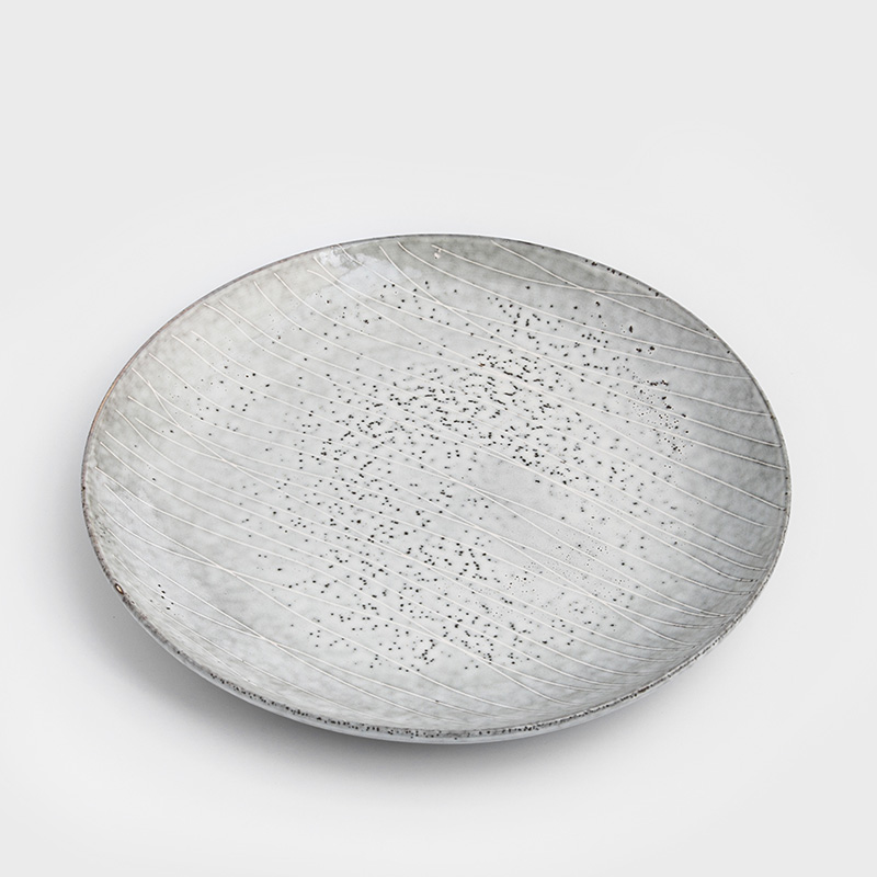 SPRING 27cm Ceramic Plate | Gray_1