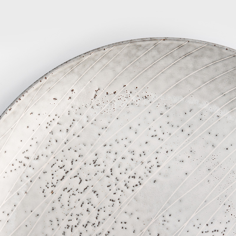 SPRING 27cm Ceramic Plate | Gray_2