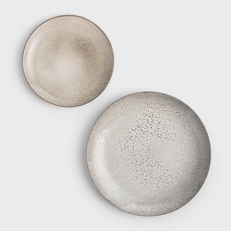 SPRING 27cm Ceramic Plate | Gray_3