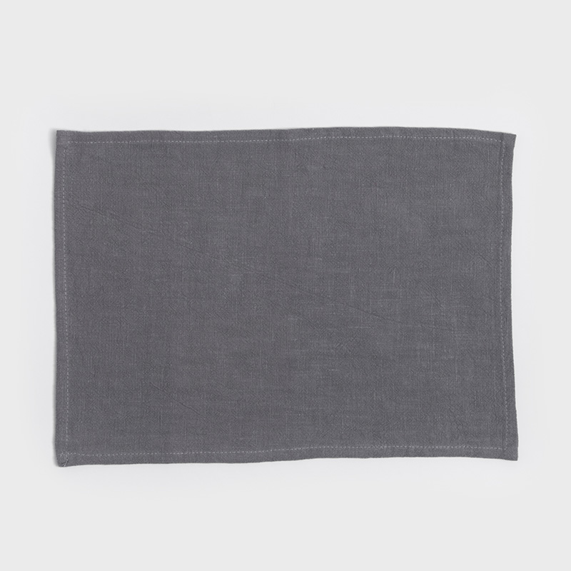 日式 簡約樸實 28*41cm 餐桌布│麻灰│單品_2