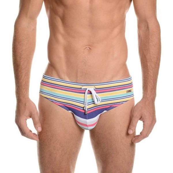 零碼泳褲SALE🏄Retro Multi Stripe-三角泳褲_0