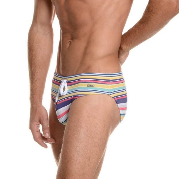零碼泳褲SALE🏄Retro Multi Stripe-三角泳褲_1