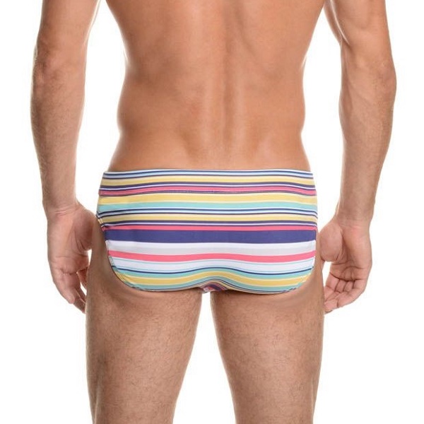 零碼泳褲SALE🏄Retro Multi Stripe-三角泳褲_2