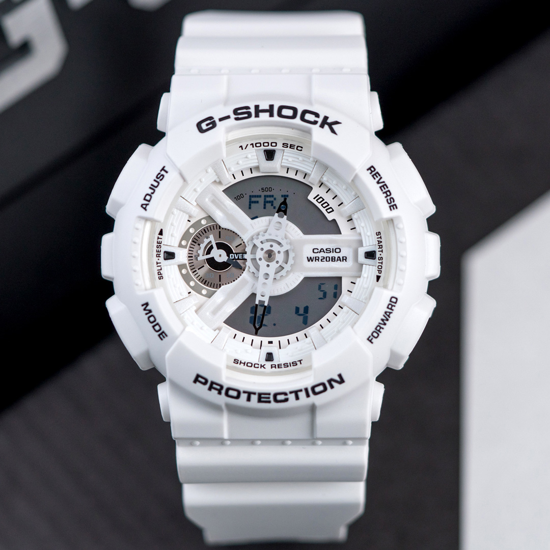 熱銷推薦】G-SHOCK GA-110MW-7A 夏季白色經典時尚運動腕錶/白GA-110MW-7ADR 手錶現貨熱賣中! - 小偉日系