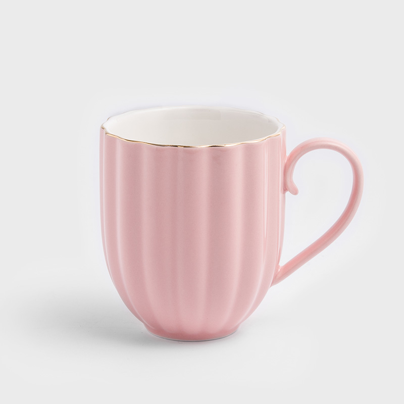 法式 金瓣夢遊 320ml 陶瓷茶杯｜茱萸粉│單品_0