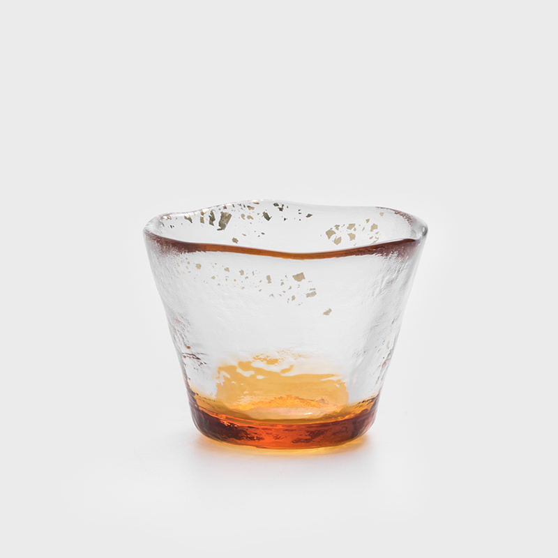 津輕 日製手作 50ml 玻璃清酒杯│橘霞│單品_0